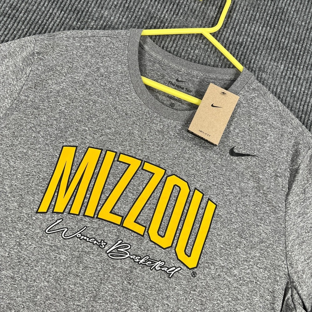 Missouri‎ Tigers Mizzou Womens Basketball Shirt Mens Nike 2XL XXL Gray New